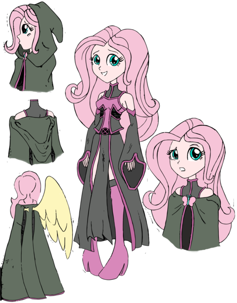 Size: 2510x3208 | Tagged: safe, artist:edcom02, artist:jmkplover, derpibooru import, fluttershy, equestria girls, cloak, clothes, crossover, humanized, marvel, simple background, transparent background, uniform, x-men