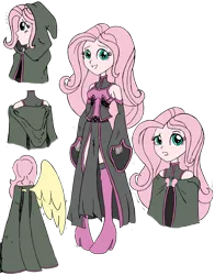 Size: 2510x3208 | Tagged: safe, artist:edcom02, artist:jmkplover, derpibooru import, fluttershy, equestria girls, cloak, clothes, crossover, humanized, marvel, simple background, transparent background, uniform, x-men