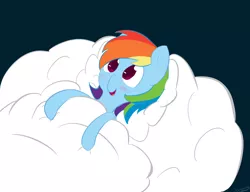 Size: 6500x5000 | Tagged: absurd resolution, artist:browwning, bed, cloud, cloud bed, cute, derpibooru import, rainbow dash, safe, sky, sleeping, solo