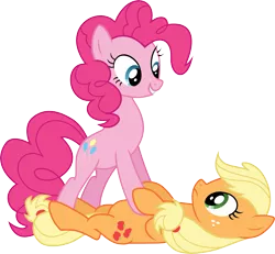 Size: 9224x8505 | Tagged: absurd resolution, applejack, artist:schmuzart, derpibooru import, pinkie apple pie, pinkie pie, safe, simple background, transparent background, vector