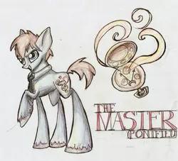 Size: 2751x2493 | Tagged: artist:kriahfox, derpibooru import, doctor who, ponified, safe, solo, the master, traditional art