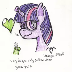 Size: 1276x1276 | Tagged: arctic monkeys, artist:strange_mark, bong, derpibooru import, drugs, high, marijuana, pun, safe, solo, traditional art, twilight sparkle