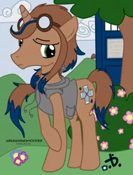 Size: 760x1000 | Tagged: artist:mabu, ask, askgamingwhooves, derpibooru import, doctor whooves, flower, gamer, goomba, safe, super mario bros., tardis, time turner, tumblr, vector, video game, when you see it