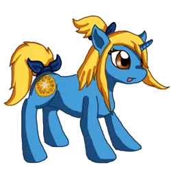 Size: 400x400 | Tagged: artist:wyrdfayth, derpibooru import, fairy tail, lucy heartfilia, ponified, safe, solo