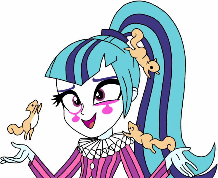 Size: 1244x1016 | Tagged: safe, derpibooru import, sonata dusk, squirrel, equestria girls, ace attorney, ace attorney investigations, crossover, simon keyes, solo