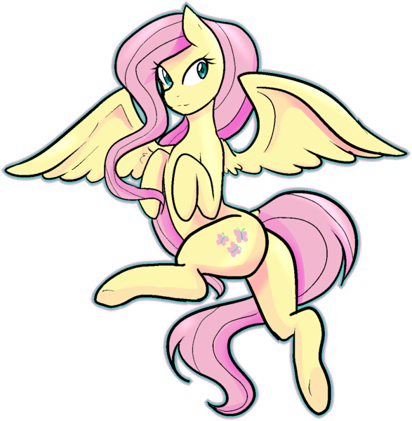 Size: 1200x1227 | Tagged: artist:asikku, derpibooru import, fluttershy, flying, safe, simple background, solo, transparent background