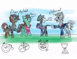 Size: 1026x778 | Tagged: artist:faroth, crossover, derpibooru import, doctor who, doctor whooves, fanfic, fanfic art, missy, oc, oc:faroth, ponified, safe, the master, the mistress, the rani, time turner, twelfth doctor