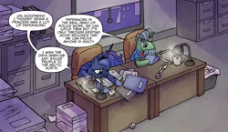 Size: 924x535 | Tagged: derpibooru import, idw, officer by the book, princess luna, safe, spoiler:comic, spoiler:comicff14