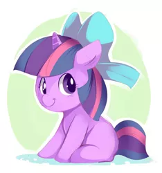 Size: 750x801 | Tagged: safe, artist:ende26, derpibooru import, twilight sparkle, pony, unicorn, :t, abstract background, adorkable, blushing, bow, cute, dork, female, filly, filly twilight sparkle, floppy ears, hair bow, looking at you, outline, simple background, smiling, solo, twiabetes, unicorn twilight, younger
