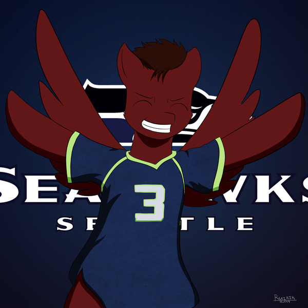 Size: 1532x1532 | Tagged: american football, artist:ruirik, derpibooru import, nfl, oc, safe, seahawks, seattle seahawks, unofficial characters only