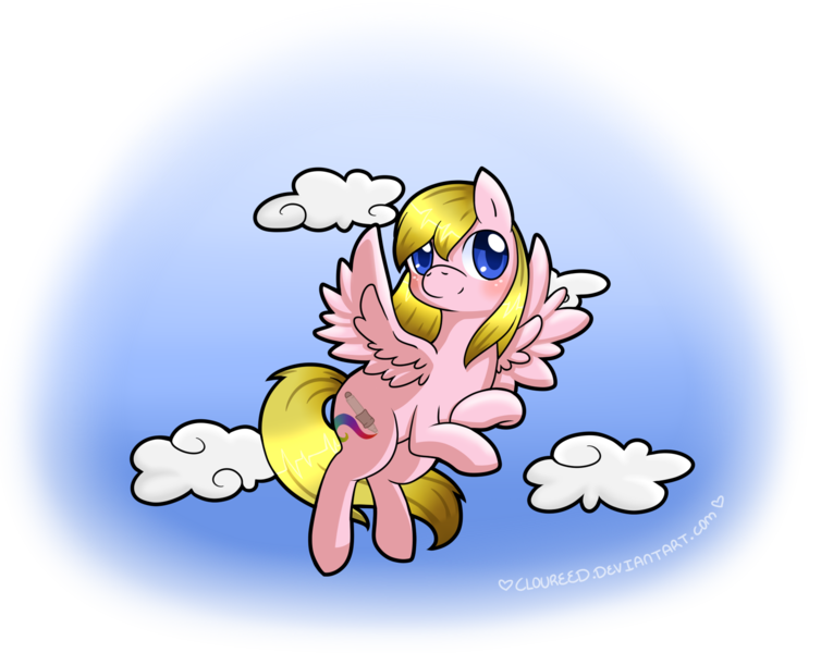 Size: 1640x1305 | Tagged: artist:cloureed, derpibooru import, flying, looking at you, oc, oc:cloureed, safe, solo, unofficial characters only