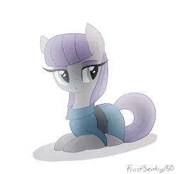 Size: 960x943 | Tagged: safe, artist:frostsentry150, derpibooru import, maud pie, clothes, simple background, solo, white background