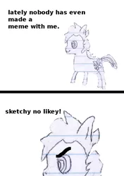 Size: 423x600 | Tagged: derpibooru import, lined paper, oc, oc:sketchy the notebook pony, safe, unofficial characters only