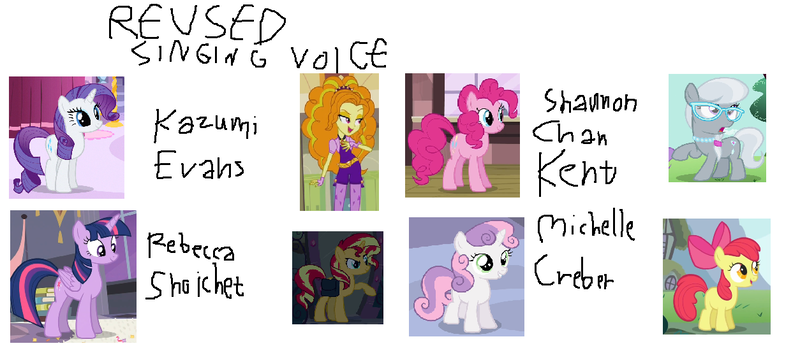 Size: 1254x565 | Tagged: safe, derpibooru import, adagio dazzle, apple bloom, pinkie pie, rarity, silver spoon, sunset shimmer, sweetie belle, twilight sparkle, twilight sparkle (alicorn), alicorn, pony, 1000 hours in ms paint, captain obvious, kazumi evans, michelle creber, ms paint, rebecca shoichet, shannon chan-kent, voice actor