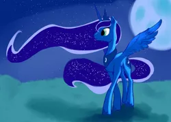 Size: 900x644 | Tagged: artist:rubrony, derpibooru import, princess luna, safe, solo