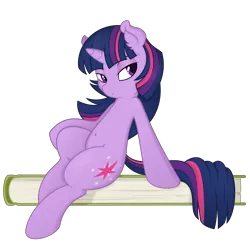 Size: 4000x4000 | Tagged: suggestive, artist:dfectivedvice, artist:spier17, derpibooru import, twilight sparkle, pony, unicorn, bedroom eyes, belly button, book, female, mare, simple background, solo, svg, transparent background, vector