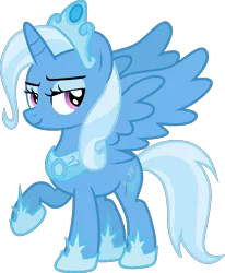 Size: 1485x1803 | Tagged: safe, artist:strawberry-pannycake, derpibooru import, trixie, alicorn, pony, .svg available, alicornified, crown, female, jewelry, mare, peytral, princess, race swap, regalia, simple background, solo, svg, transparent background, trixiecorn, vector