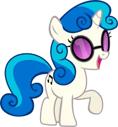 Size: 9315x10000 | Tagged: safe, artist:uxyd, color edit, derpibooru import, sweetie belle, vinyl scratch, pony, unicorn, absurd resolution, cutie mark, female, filly, foal, fusion, hooves, horn, open mouth, simple background, solo, sunglasses, transparent background, vector