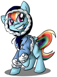 Size: 600x813 | Tagged: artist:tailzkipzigona, clothes, derpibooru import, hoodie, rainbow dash, safe, simple background, solo, transparent background