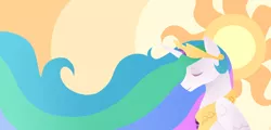 Size: 3786x1813 | Tagged: artist:apilsinn, derpibooru import, princess celestia, safe, solo, sun, wallpaper