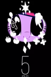 Size: 800x1200 | Tagged: artist:bloody--mascarade, :c, cutie mark, derpibooru import, dilated pupils, frown, looking at you, poster, promotional art, safe, season 5, solo, twilight sparkle