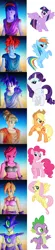 Size: 1066x4868 | Tagged: applejack, character creation, crossover, derpibooru import, dragon ball, dragon ball xenoverse, dragon ball z, fluttershy, frieza's race, human, humanized, majin, mane seven, mane six, pinkie pie, rainbow dash, rarity, safe, saiyan, spike, twilight sparkle, twilight sparkle (alicorn)