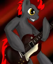 Size: 816x979 | Tagged: safe, artist:itouchpandas, derpibooru import, oc, unofficial characters only, guitar, solo