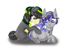 Size: 600x450 | Tagged: safe, artist:halcyon noctem, derpibooru import, oc, oc:night lark, oc:rusty mcshale, unofficial characters only, bat pony, pony, kicking, pregnant