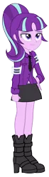Size: 1633x5955 | Tagged: safe, artist:bluse, derpibooru import, starlight glimmer, equestria girls, the cutie map, clothes, equestria girls-ified, female, hilarious in hindsight, show accurate, simple background, skirt, solo, starlight himmler, transparent background, vector