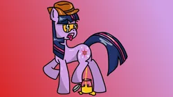 Size: 1366x768 | Tagged: suggestive, artist:hannatalia, derpibooru import, twilight sparkle, jar, jarate, pee in container, pissing, sniper, solo, team fortress 2, tongue out, urine, what am i doing with my life...