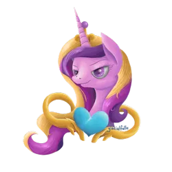 Size: 900x900 | Tagged: artist:glacialfalls, bust, colored pupils, derpibooru import, portrait, princess cadance, safe, solo