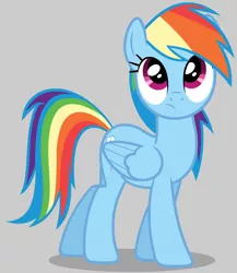 Size: 782x899 | Tagged: safe, artist:themightyshizam, derpibooru import, rainbow dash, pegasus, pony, female, frown, looking at something, looking up, mare, solo, vector