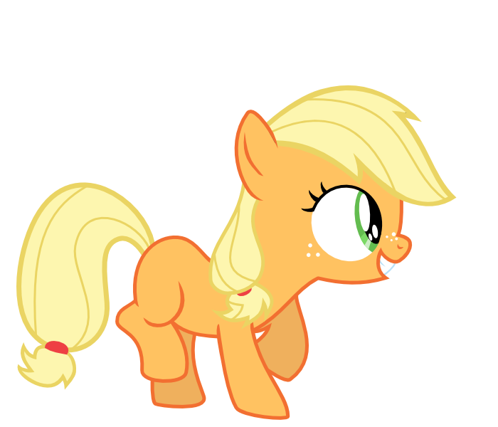 Size: 700x600 | Tagged: applejack, artist:s.guri, derpibooru import, filly, safe, simple background, smiling, transparent background, vector