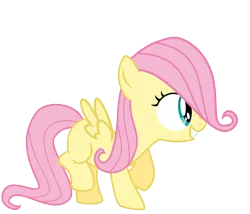 Size: 700x600 | Tagged: artist:s.guri, derpibooru import, filly, fluttershy, safe, simple background, smiling, transparent background, vector