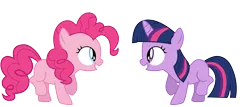 Size: 1400x600 | Tagged: artist:s.guri, derpibooru import, filly, pinkie pie, safe, simple background, smiling, sunshine sunshine, transparent background, twilight sparkle, vector