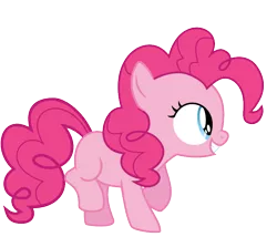 Size: 700x600 | Tagged: artist:s.guri, derpibooru import, filly, pinkie pie, safe, simple background, smiling, transparent background, vector