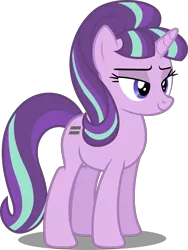 Size: 3000x3987 | Tagged: artist:dashiesparkle, bedroom eyes, derpibooru import, safe, simple background, solo, starlight glimmer, the cutie map, transparent background, vector