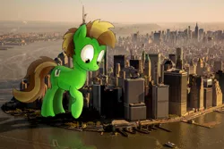 Size: 1803x1202 | Tagged: safe, artist:fandroit, derpibooru import, oc, oc:fandroit, unofficial characters only, pony, giant pony, irl, macro, new york city, photo, ponies in real life