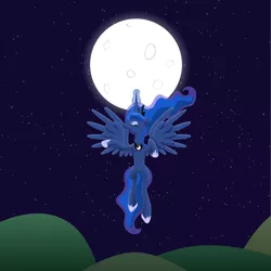 Size: 7778x7778 | Tagged: absurd resolution, artist:auburnborbon, dead source, derpibooru import, flying, magic, moon, moon work, princess luna, safe, solo