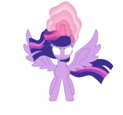 Size: 7595x7070 | Tagged: safe, artist:auburnborbon, derpibooru import, twilight sparkle, twilight sparkle (alicorn), alicorn, pony, absurd resolution, ethereal mane, female, glowing eyes, magic, magic circle, mare, super saiyan princess