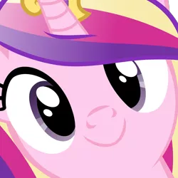 Size: 4800x4800 | Tagged: safe, derpibooru import, princess cadance, absurd resolution, c:, close-up, cute, cutedance, diabetes, face, face of mercy, happy, hi anon, image, looking at you, meme, png, smiling