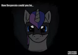 Size: 4960x3508 | Tagged: artist:neighday, close-up, demotivational poster, derpibooru import, mask, meme, mugshot, oc, oc:lockpick, safe, unofficial characters only