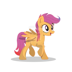 Size: 1024x1024 | Tagged: dead source, safe, artist:mr-chaoz, derpibooru import, scootaloo, pegasus, pony, deviantart watermark, female, mare, obtrusive watermark, older, simple background, solo, teenager, transparent background, watermark