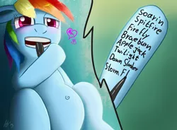 Size: 1920x1410 | Tagged: artist:jphyperx, belly button, biting, blushing, derpibooru import, heart, mouth hold, pen, psychotic, rainbow dash, safe, shipping, solo