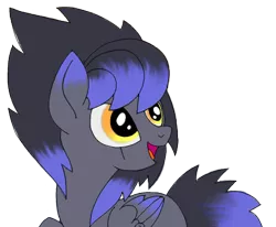 Size: 450x371 | Tagged: safe, artist:divergentassailant, derpibooru import, oc, oc:deft serenity, unofficial characters only, pegasus, pony, scar, smiling