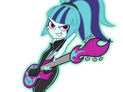 Size: 5238x3913 | Tagged: safe, artist:xxxsketchbookxxx, derpibooru import, sonata dusk, equestria girls, crossover, danny phantom, ember mclain, guitar, simple background, solo, transparent background, vector