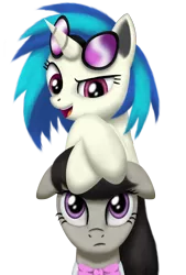 Size: 1200x1780 | Tagged: artist:gennbu, derpibooru import, octavia melody, safe, vinyl scratch