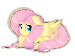 Size: 1024x768 | Tagged: artist:sofilut, derpibooru import, fluttershy, safe, simple background, solo, transparent background