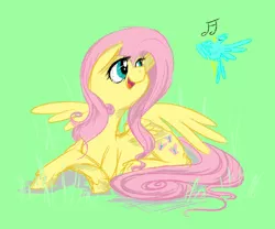 Size: 818x682 | Tagged: artist:wrathmo, bird, derpibooru import, fluttershy, safe, solo