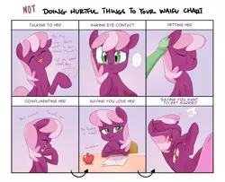 Size: 1600x1300 | Tagged: safe, artist:adequality, artist:jessy, derpibooru import, cheerilee, earth pony, pony, :o, apple, bedroom eyes, blushing, chart, cheeribetes, comic, cute, desk, disembodied hand, doing loving things, ear scratch, eyes closed, faint, female, heart, laughing, looking at you, mare, meme, open mouth, petting, question mark, raised eyebrow, raised hoof, school, smiling, speech bubble, swoon, underhoof